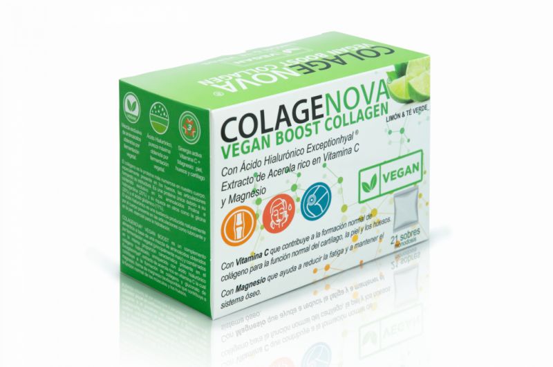 COLAGENOVA VEGAN BOOST 21 ENVELOPES GREEN TEA + LEMON