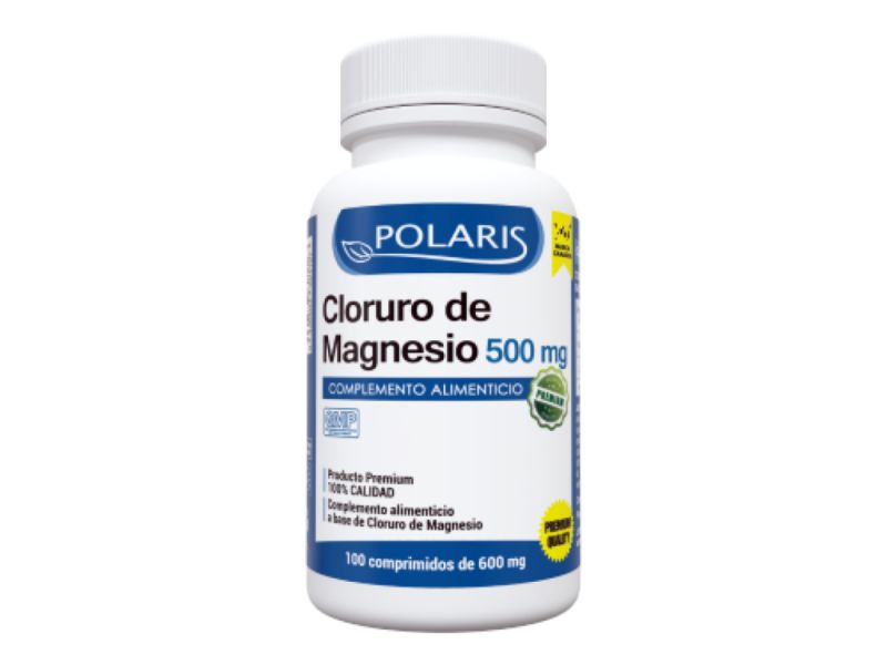 CLORETO DE MAGNÉSIO 500 MG 100 COMP - POLARIS