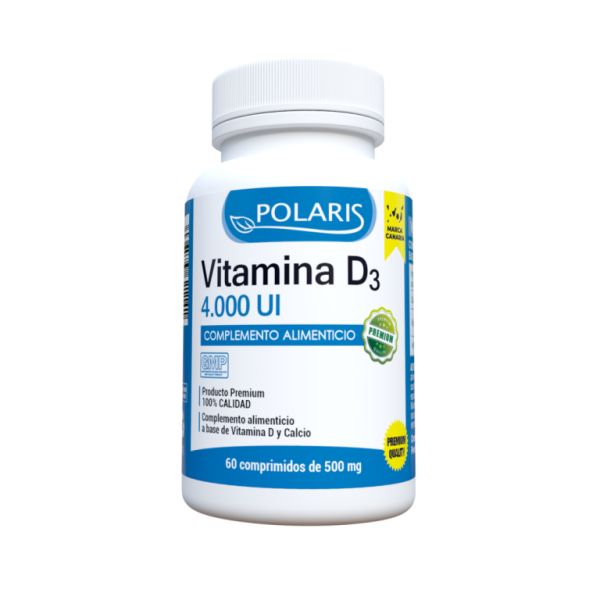 D-VITAMIN 3 4000 IU 60 COMP - POLARIS