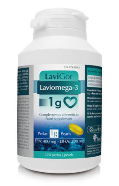 LAVIOMEGA 3 1 gr 120 Parels - LAVIGOR