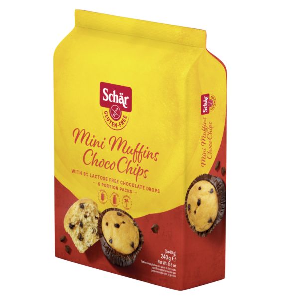 Mini Choco Chips Muffins (6X40 g) - DR. SCHAR