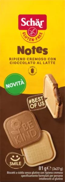 Note Biscotti Wafer Ripieni di Crema 81 g