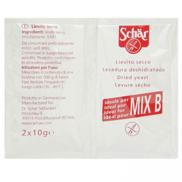 Glutenfreie dehydrierte Hefe 2X10 g - DR. SCHAR