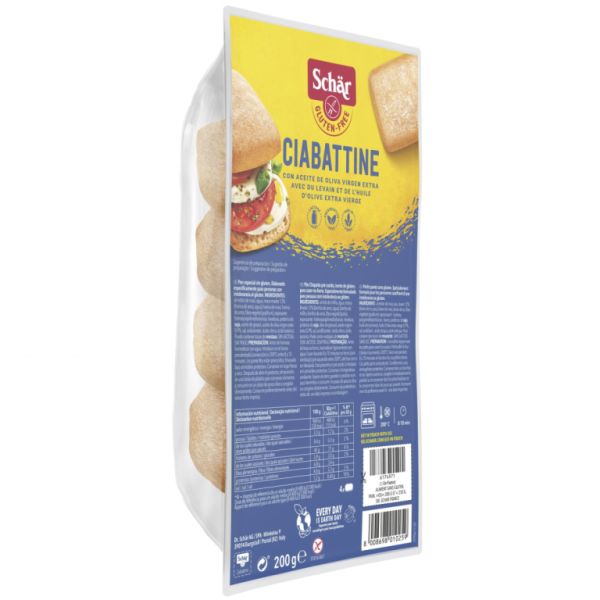 Ciabatta Ciabatta Rolls Sem Glúten 200 g