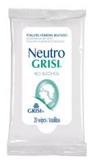 Acheter GRISI Lingettes humides désinfectantes neutres 20 unités Depuis Depuis 1,68€