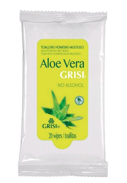 Aloe Multipurpose Wipes 20 enheter - GRISI