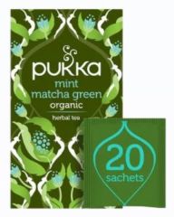 Kopen PUKKA MATCHA MUNTGROENE THEE 20 bl BIO Door 4,65€