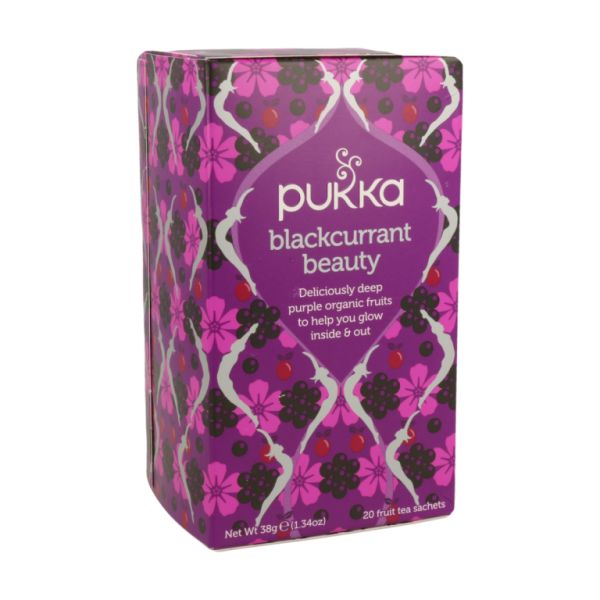 INFUSÃO DE BELEZA BLACKURRANT 20 bl BIO - PUKKA