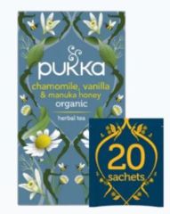 Kopen PUKKA GOUDEN KAMILLE, VANILLE EN MANUKA-HONINGINFUSIE Door 4,65€