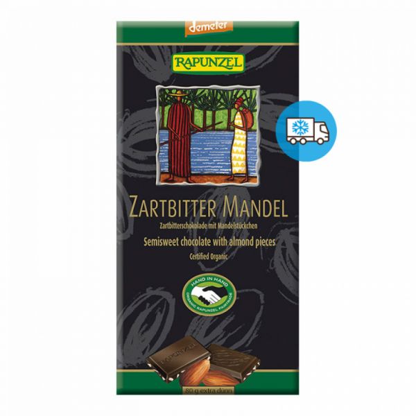 COMPRIMÉ CHOCO-AMANDE RAPUNZEL 80 G - RAPUNZEL