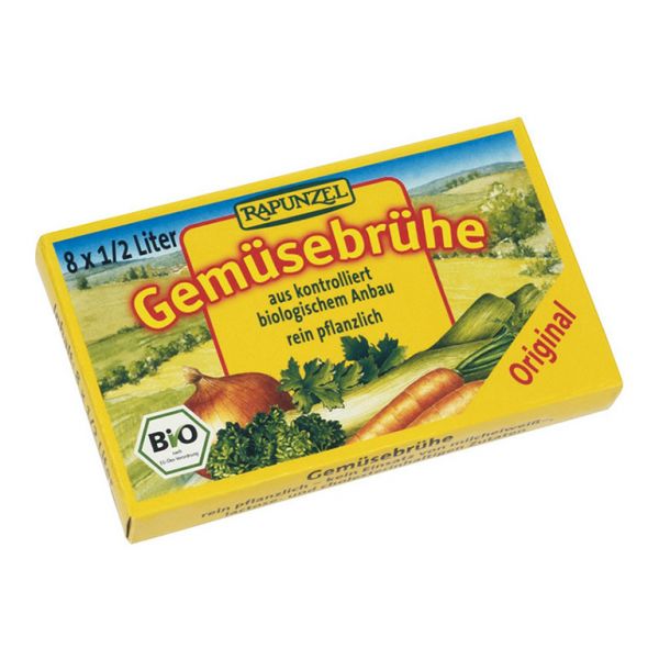 BOUILLON DE LÉGUMES RAPUNZEL EN CUBES 80 G