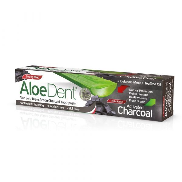 DENTIFRICO ALOE VERA AU CHARBON ACTIF 100 ML