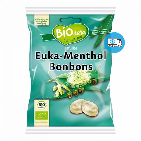 Bombons Recheados Eucalipto Mentol 75 g - BIODETA