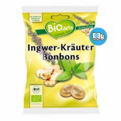 köpa BIODETA Ingefära örtfyllda godisar 75 g Förbi 2,78€