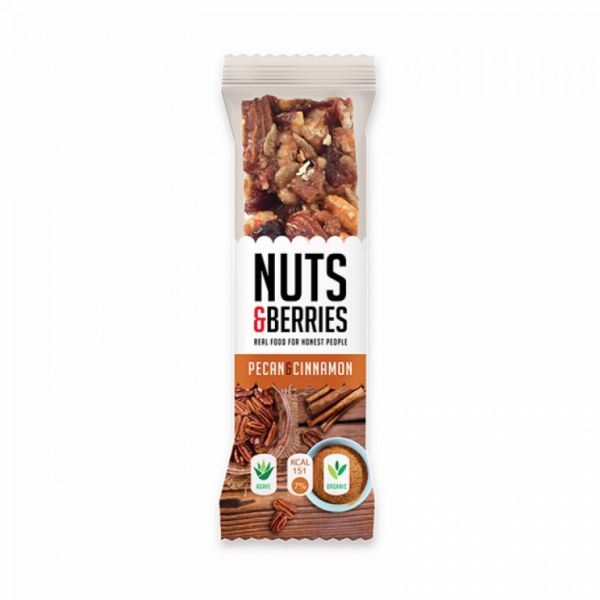 BARRITA NUECES CANELA NUTS&BERRIES 30G