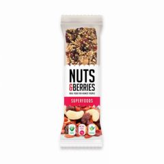 Comprar NUTS&BERRIES BARRA DE NOZES E BAGAS SUPERALIMENTOS 40G  Consultar Preço