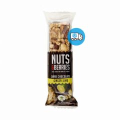 Comprare NUTS&BERRIES BARRETTA CIOCCOLATO FONDENTE-ZENZERO-LIME NUTS&BERRIES  Consultare Prezzo