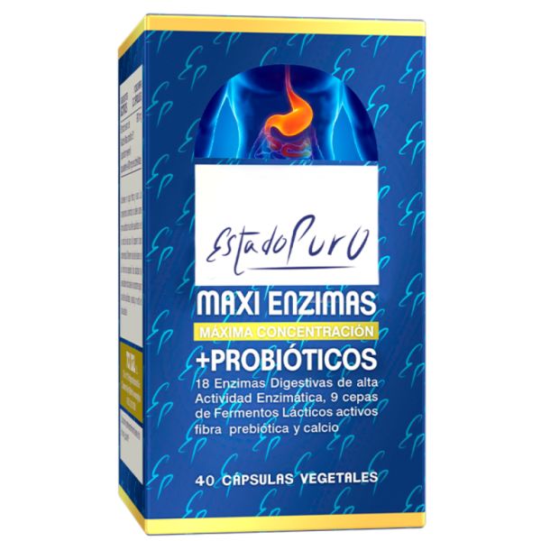 Etat Pur Maxi Enzymes et Probiotiques 80 Gélules Végétales