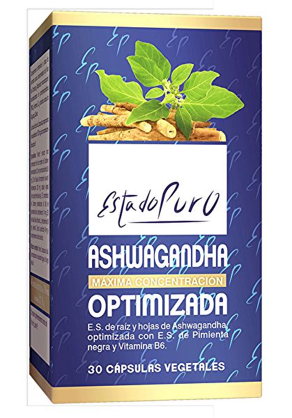 Ashwandha Pure State Geoptimaliseerd 30 Plantaardige Capsules