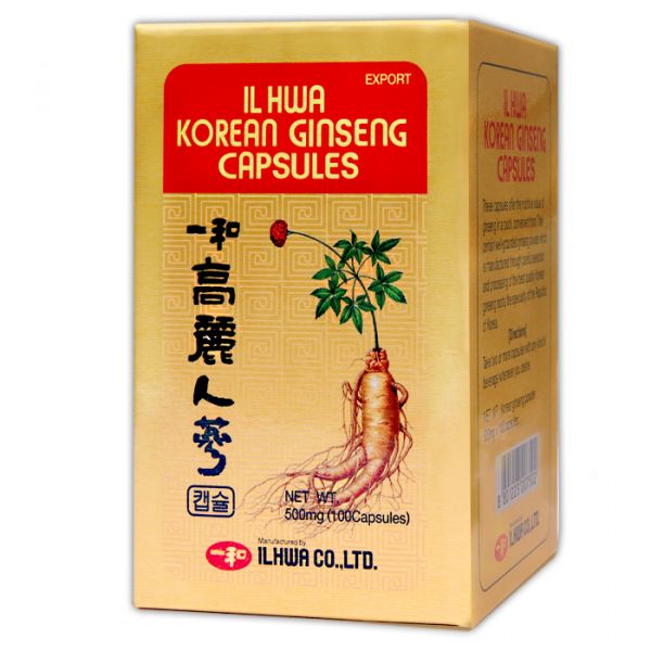 Frasco de Ginseng 100 Cápsulas IL HWA - TONGIL