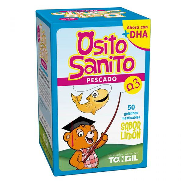 Osito Sanito Omega 3 Fish Lemon Flavor 50 Units