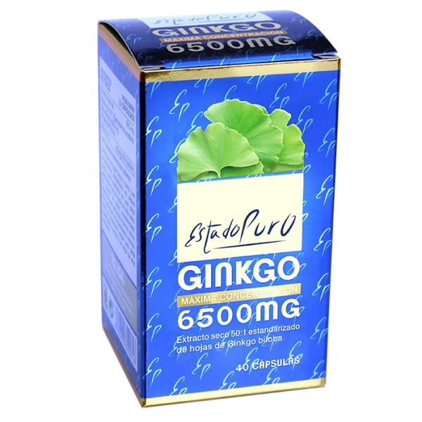 Estado Puro Ginkgo 6500 mg 40 Cápsulas - TONGIL