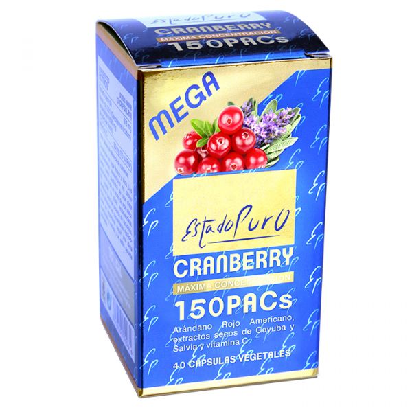 Estado Puro Cranberry Mega 150 40 VCaps - TONGIL