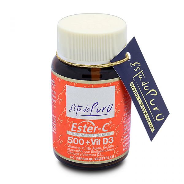 ESTADO PURO ESTER C 500 + VIT D 3 60 Vcaps