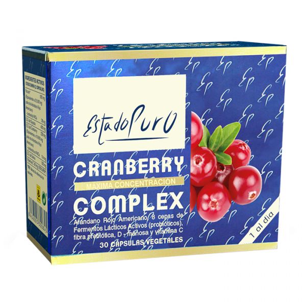 Complexo Pure State Cranberry 30 cápsulas vegetais