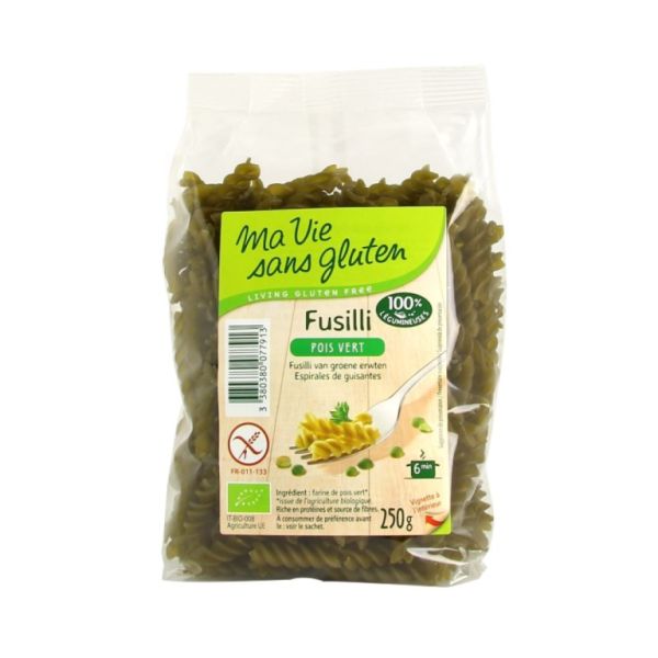 Fusilli de Ervilha Verde Sem Glúten 250 g