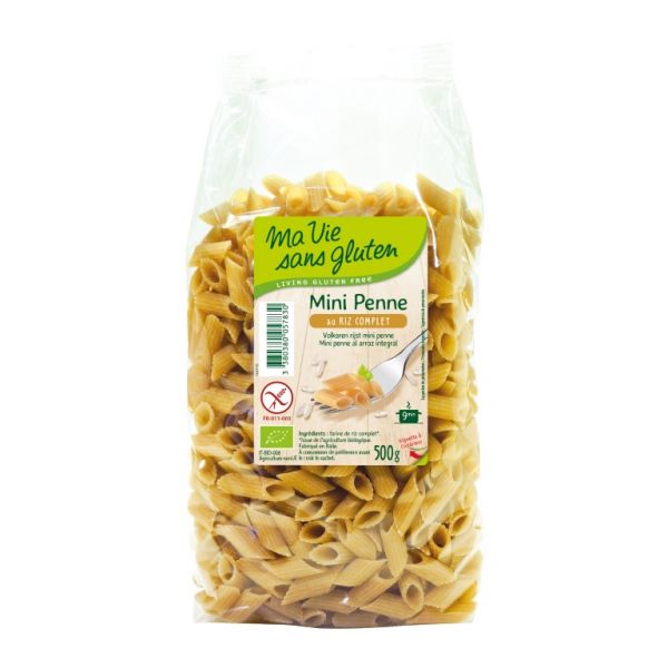 Glutenfreier brauner Mini-Penne-Reis 500 g