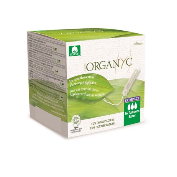 COMPACTE ORGANYC SUPER APPLICATOR TAMPONS 16 HE