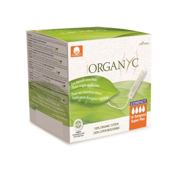 SUPER PLUS TAMPONS APPLICATEUR COMPACT ORGANYC 16 U