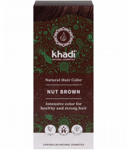 HERBAL COLOR BROWN HAZELNUT 100 gr - KHADI