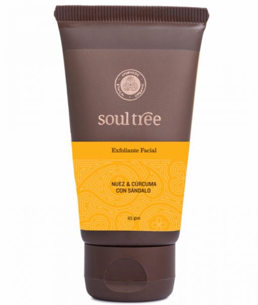 EXFOLIANTE FACIAL NUEZ  CURCUMA Y SANDALO 25 gr