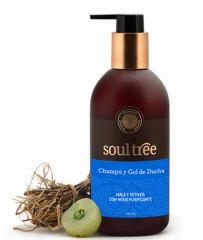 Buy SOULTREE SHAMPOO AND GEL AMLA, VETIVERT & NEEM 250 ml By 11,90€