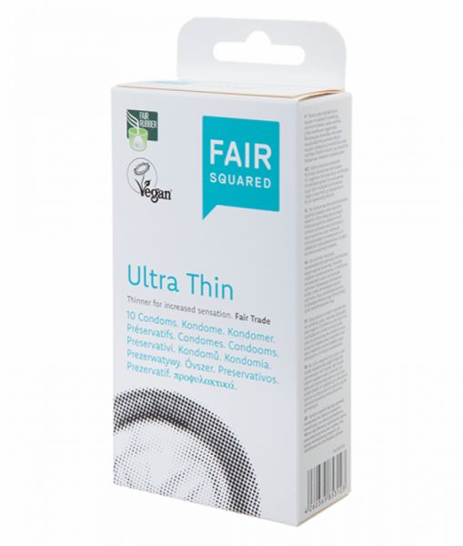 Préservatifs Ultra Fins 10 Unités - FAIR SQUAR