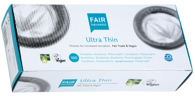 Préservatifs ultra fins 100 unités - FAIR SQUAR