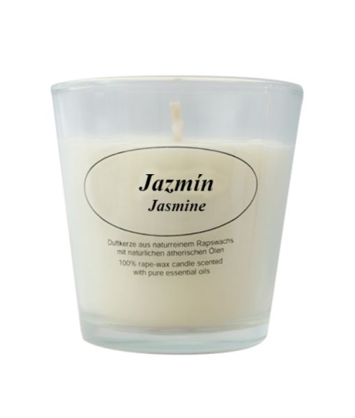 BOUGIE VÉGÉTALE PARFUMÉE AU JASMIN AC ESSENTIEL