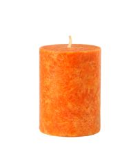 Buy KERZERMAN SMALL ORANGE PILLAR CANDLE By 3,60€