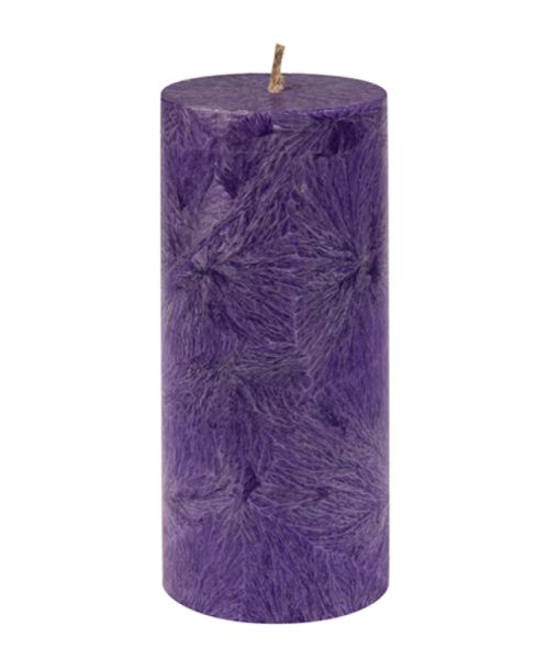 BOUGIE CYLINDRIQUE PILIER VIOLET - KERZERMAN