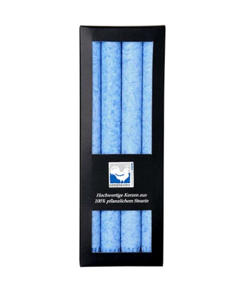 BOUGIES CYLINDRIQUES POUR CHANDELIER BLEU