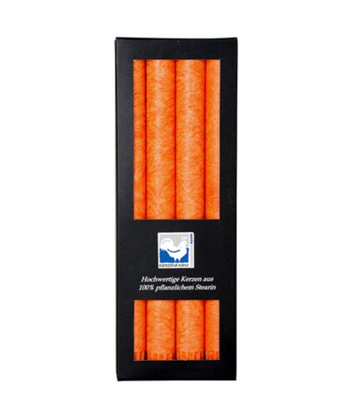 VELAS CILINDRICAS PARA CANDELABRO NARANJA