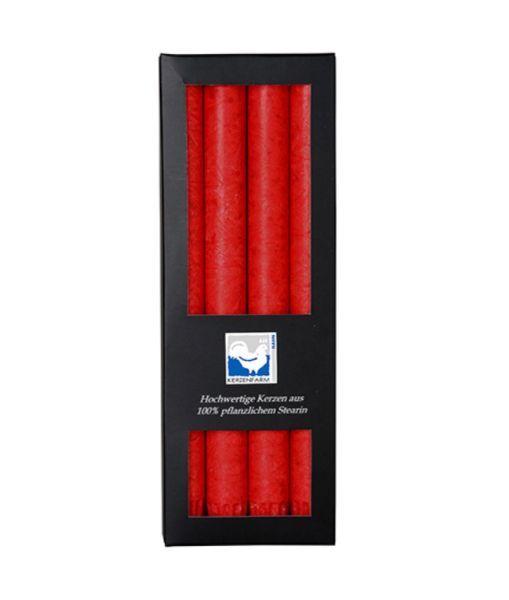 BOUGIES CYLINDRIQUES POUR CHANDELIER ROUGE