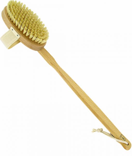 Brosse corporelle avec manche en hêtre amovible