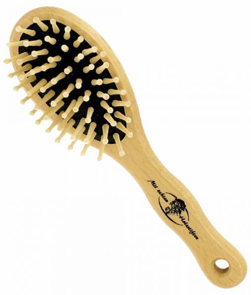 Hair Brush With Rounded Beech Wooden Spikes