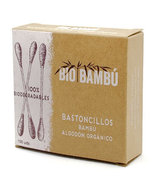 ECO Bamboo and Cotton Swabs 100 Units - BIOBAMBU