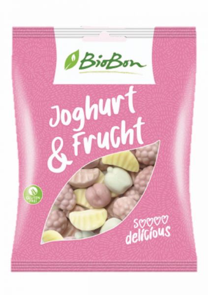 Gummibonbons mit Joghurt- und Fruchtgeschmack 100 gr