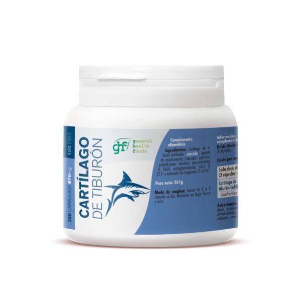 Cartilage de Requin 870 mg 300 Gélules - GHF