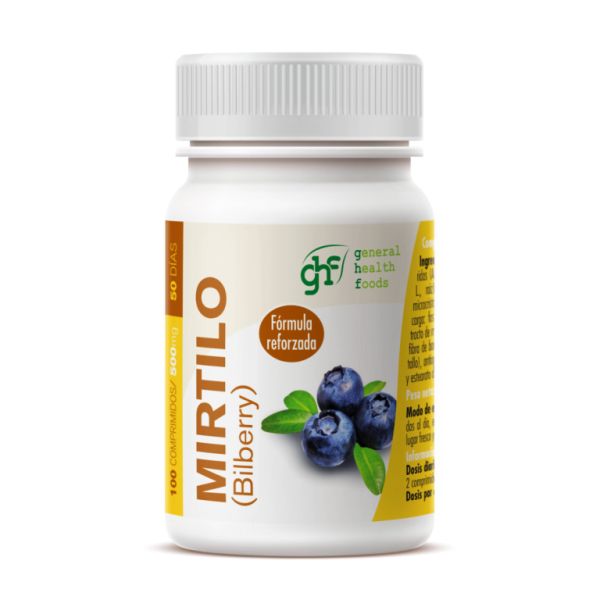 Bilberry 500 mg 100 Tablets - GHF